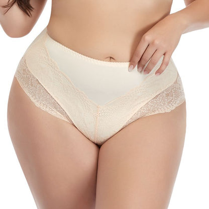 LaceCharm Plus-Size Nylon Panties Mooods