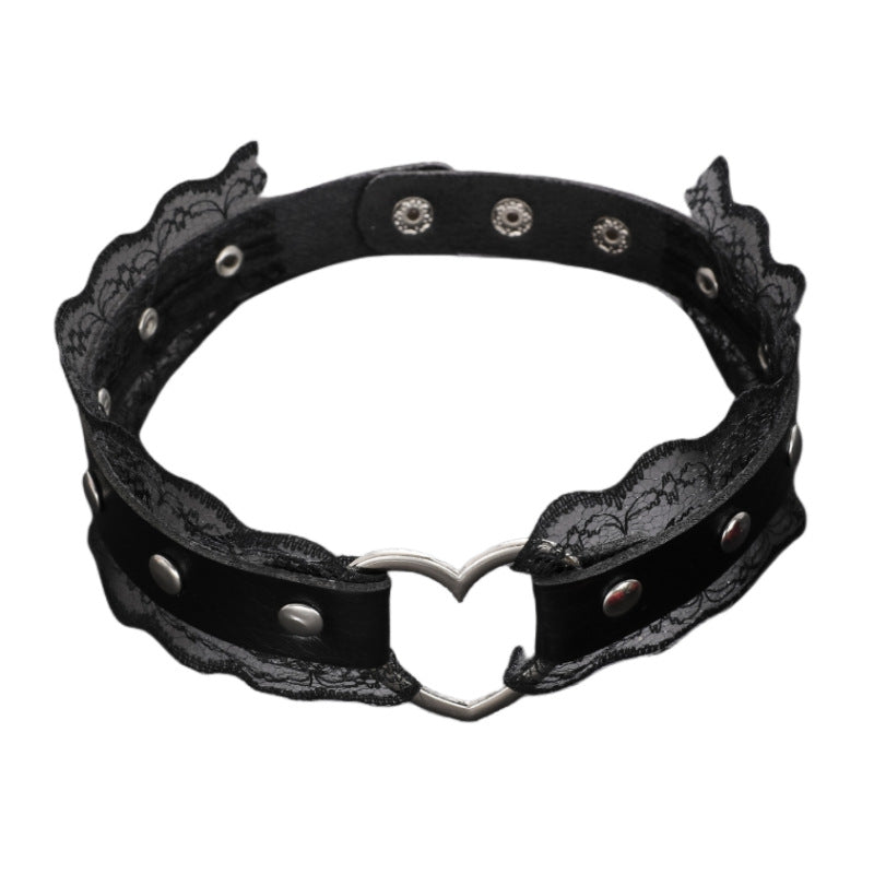 Leather Laced Choker
