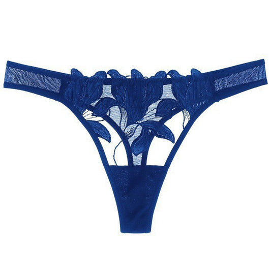 Iris Enchantment: Medium-Rise Luxury Thong