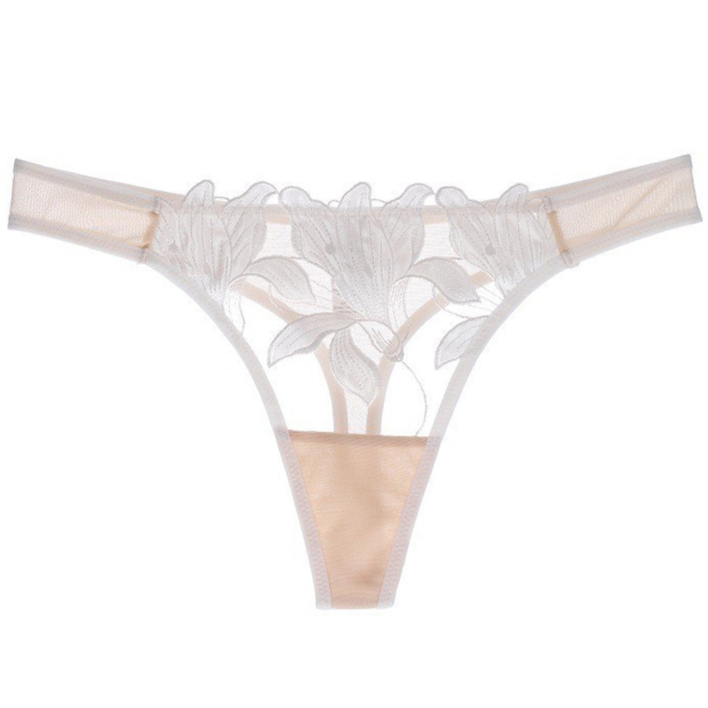 Iris Enchantment: Medium-Rise Luxury Thong