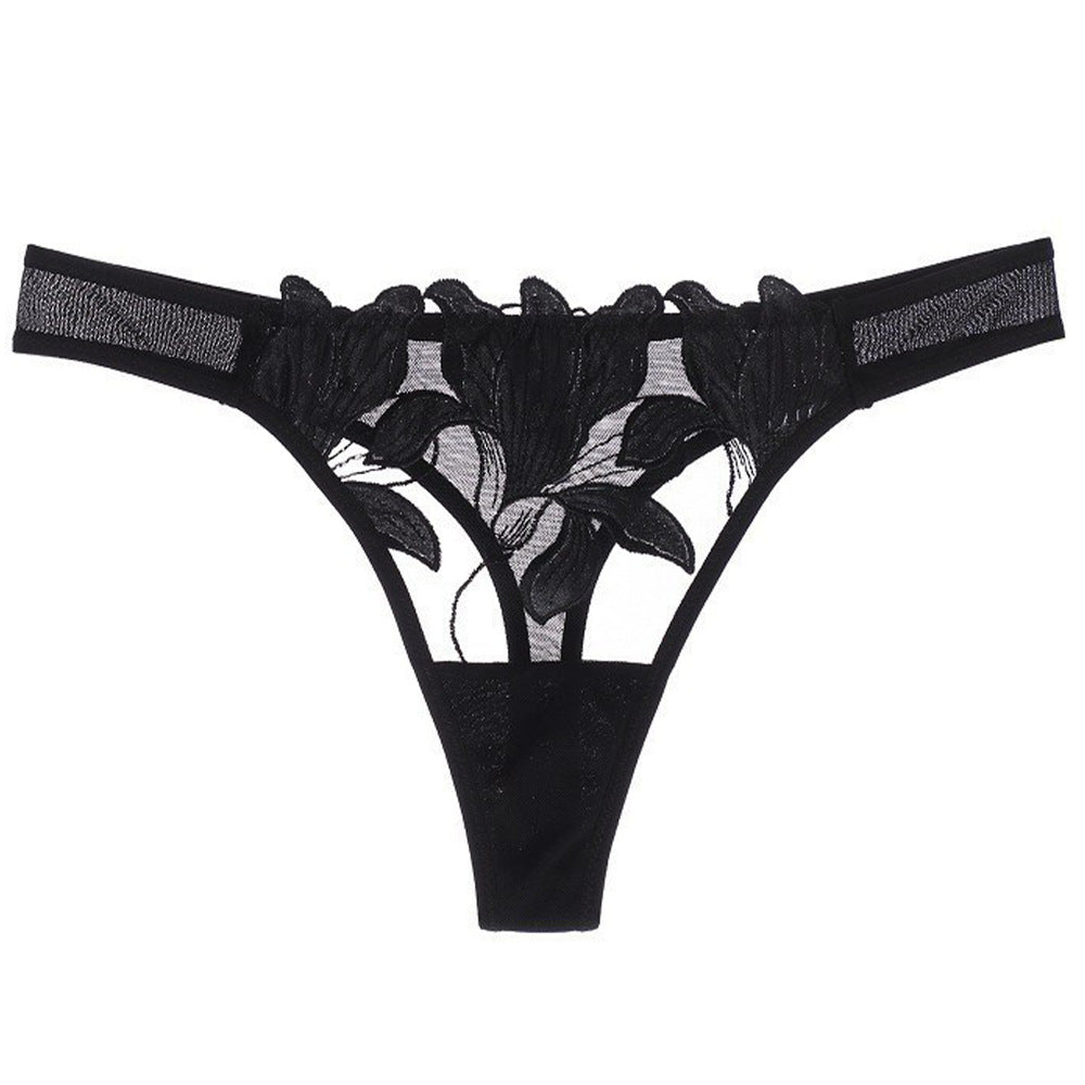 Iris Enchantment: Medium-Rise Luxury Thong