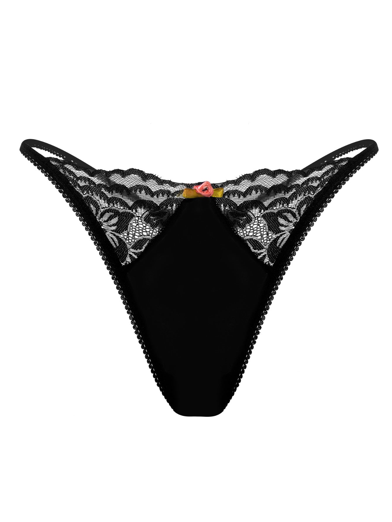 Curve Embrace Plus Size Thong: Classic Style with Lace Detailing