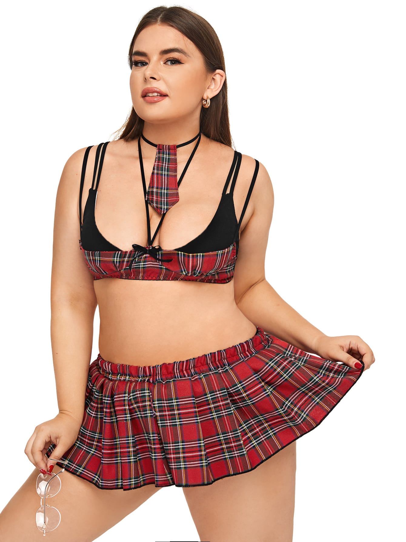 Sexy schoolgirl costume plus size
